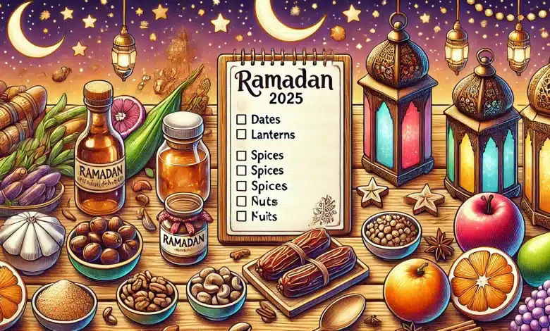 قائمة مشتريات مقاضي رمضان 1446 